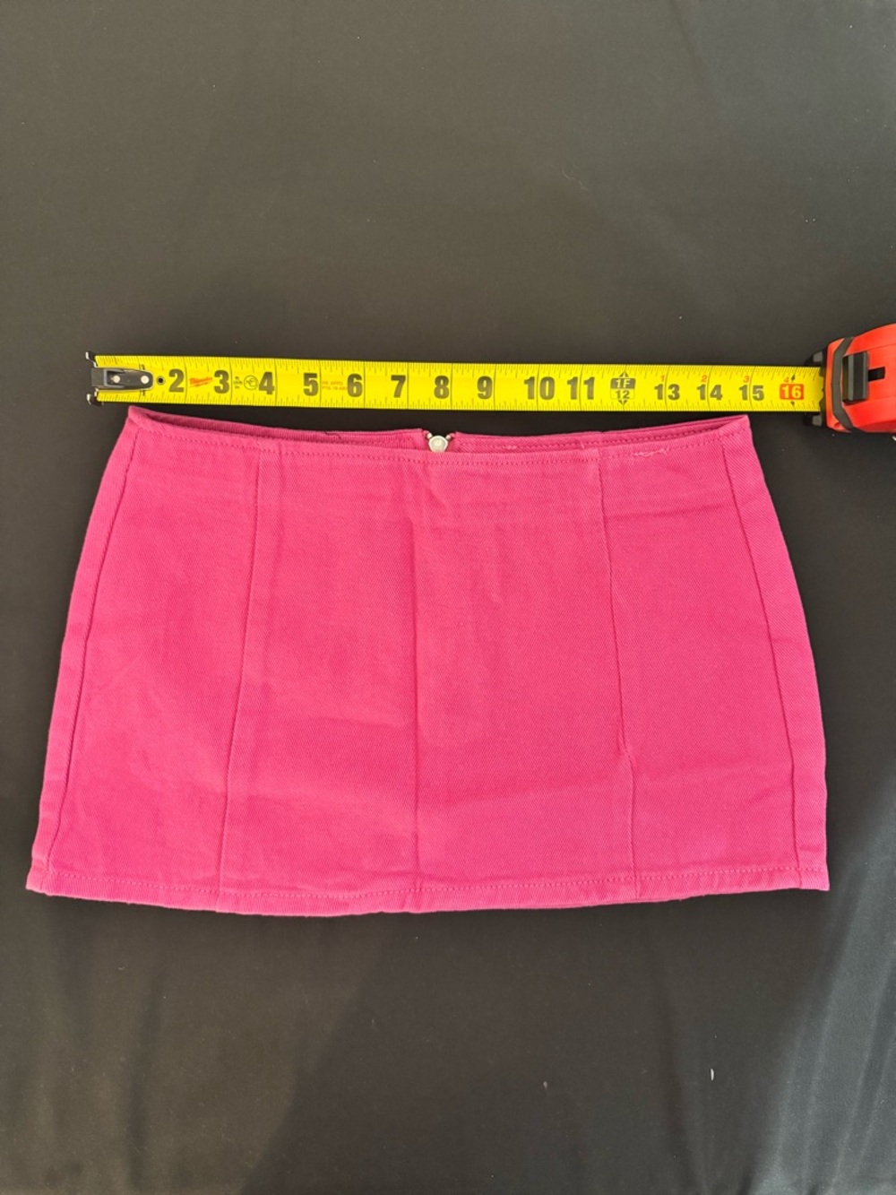 PrettyLittleThing Hot Pink Mini Skirt - Structured A-Line Size 4 Small